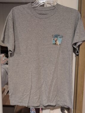 Saddlebred Heather Gray Crewneck Tee with Black Print